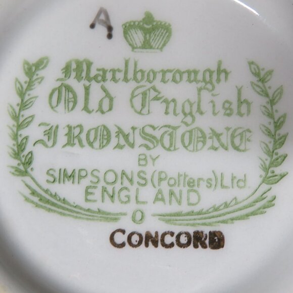Marlborough Simpsons Potters Ironstone Old English Concord Gravy Boat (DK660) - Picture 7 of 7
